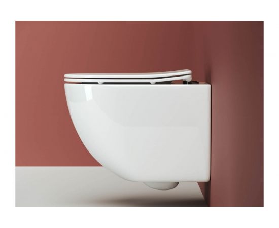 Подвесной унитаз Ceramica Nova FORMA Rimless с крепежом, с сиденьем-крышкой с микролифтом CN3009 – изображение 7