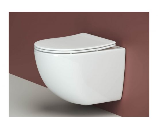 Подвесной унитаз Ceramica Nova FORMA Rimless с крепежом, с сиденьем-крышкой с микролифтом CN3009 – изображение 8