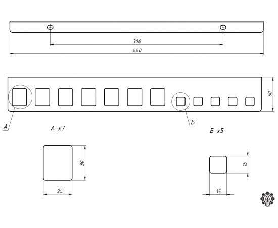 Настенный держатель-органайзер для пассатижей и плоскогубцев EMBODIMENT черный EMB-WOPL-B – изображение 9