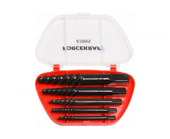 Набор экстракторов резьбы 5пр., в пластиковом футляре FORCEKRAFT 46669 FK-63005 