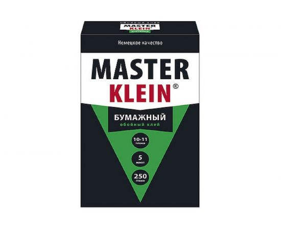 Обойный клей для бумажных обоев Master Klein 250 гр жест. пачка 11605689 
