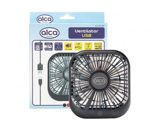 Автовентилятор Alca USB, трехскоростной, 5 В 524200 
