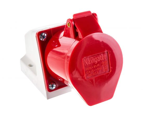 Розетка Navigator 14 298 NCA-SR124-32-380 стационарная наружная 32А 3P+PE IP44 14298 – изображение 2