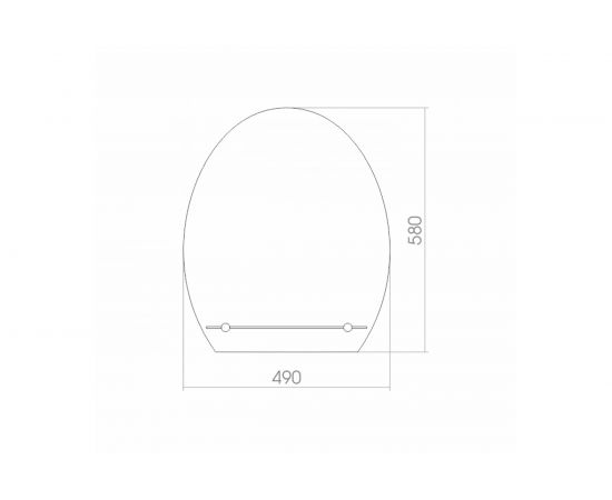 Зеркало mixline Уют 490х580 с полкой 525474 – изображение 2