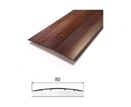 Порог Латунина АЛ-492 80 мм, 0.9 м, орех темный П815 – изображение 2