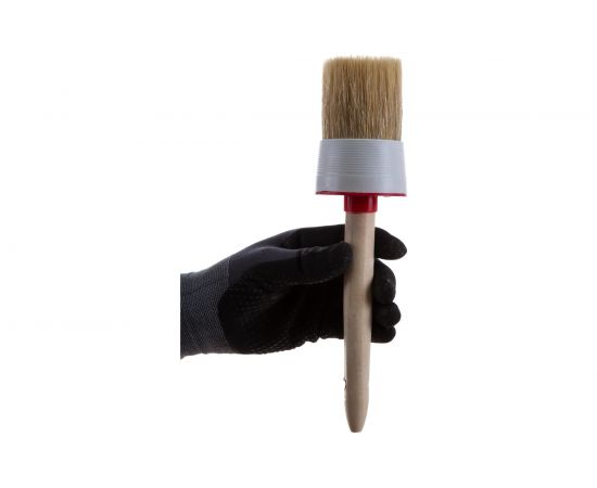 Кисть Стандарт (круглая, натуральная щетина, деревянная рукоятка) 65мм Biber 31189 тов-001906 – изображение 2