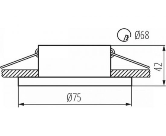 Потолочный точечный светильник KANLUX SIMEN DSO G/W/ 29142 – изображение 2