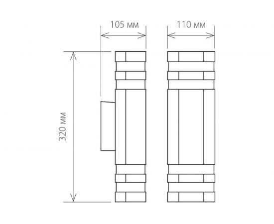 Садово-парковый светильник Elektrostandard 1443 TECHNO черный a032626 – изображение 2
