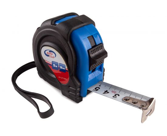 Рулетка обрезиненный корпус 5мх19мм AUTOVIRAZH AV-271050 – изображение 2
