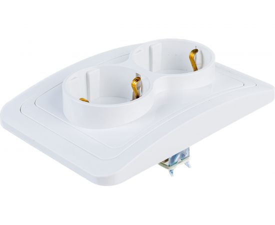 Двойная розетка, белая 2П+З 16А TDM Валдай SQ1804-0010 – изображение 3