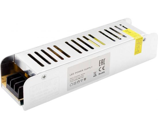 Блок питания OGM слим-метал 12В, 60Вт, IP20, 5А, PS3-47 – изображение 3