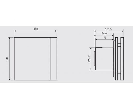 Вытяжной вентилятор Soler&Palau Silent-100 CRZ Marble Black Design-4C 03-0103-189 – изображение 3