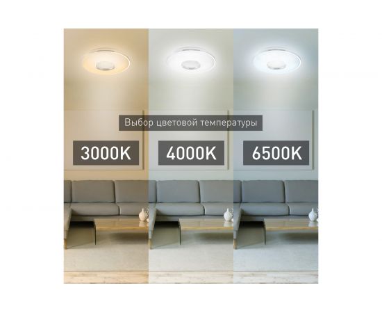 Бытовой светильник ЭРА Fashion SPB-6 светодиодный 60Вт, 3000-6500К Crystal Б0030138 – изображение 4