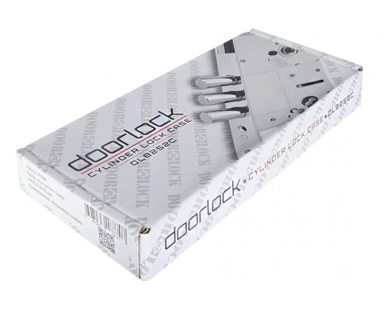 Корпус цилиндрового замка DOORLOCK DL8252С/60/85мм, хромированная фронтальная планка 26х230мм, реверсивный, диаметр ригелей 14 мм 75329 – изображение 4