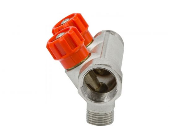 Коллектор VRT 3/4""x1/2"", с регулировочными вентилями, 2 выхода 524076 – изображение 4