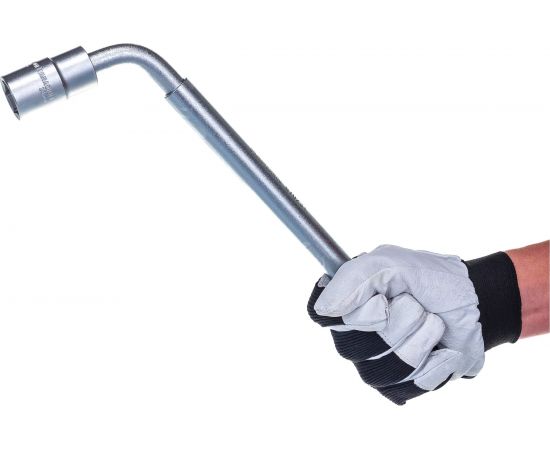 Балонный ключ HARDEN Г-образный, CRV, со сменной головкой, 17/19 мм и 21/23 мм 670231 – изображение 4