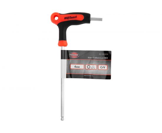 Ключ AV Steel T-образный HEX 4мм AV-360204 – изображение 4