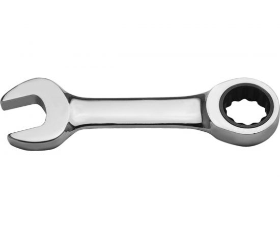 Комбинированный трещоточный укороченный ключ AV Steel 17мм шт AV-315317 – изображение 4
