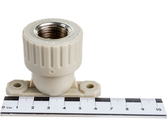 Угольник с креплением RTP PN25 комбинированный, внутренняя резьба D20х1/2 мм, серая 11045 – изображение 4