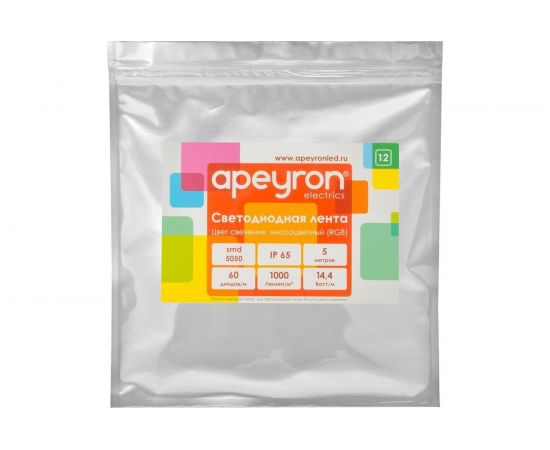 Светодиодная лента Apeyron 12В, 14,4 Вт/м 12 – изображение 5
