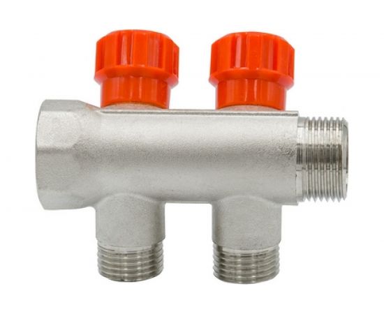 Коллектор VRT 3/4""x1/2"", с регулировочными вентилями, 2 выхода 524076 – изображение 6