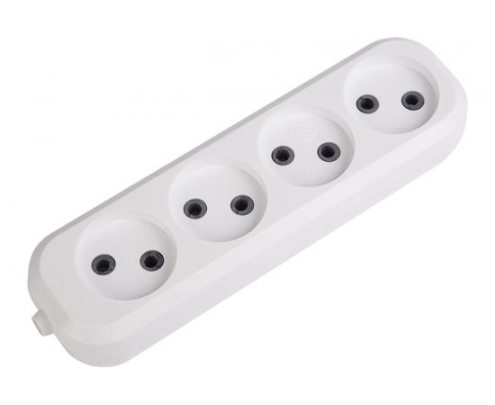 Розеточная колодка REXANT 4 гнезда без заземления 11-8715 