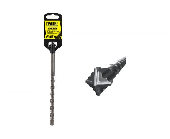 Бур Quadro-X (12.0х210/150 мм; SDS-plus) ГРАНИТ 412210 