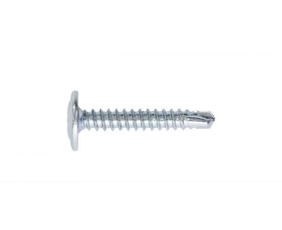 Саморез по металлу с пресс-шайбой Саморезик 4,2х19 полусфера, оцинк., сверло DGVs-4,2/19-800 