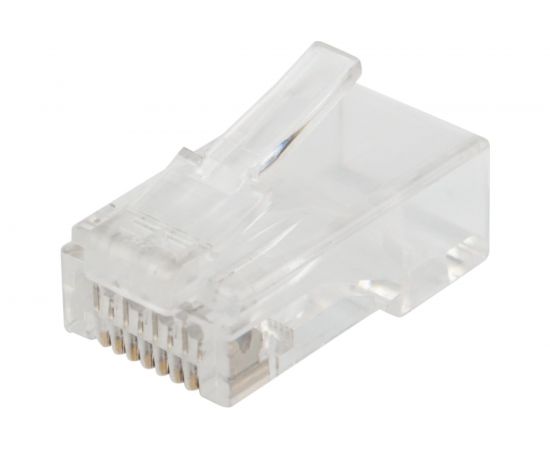 Сетевой разъем LAN на кабель REXANT штекер RJ-45 (8Р8С) под обжим, категория 6, 10шт 06-0085-A10 