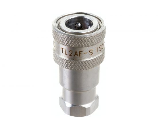 Соединение быстроразъемное серия А ISO 7241-A (1/4; розетка; нержавеющая сталь 304) TITAN LOCK TL2AF-S 