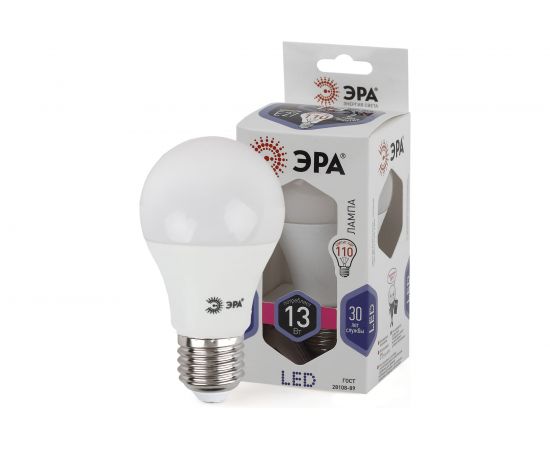 Светодиодная лампа ЭРА LED A60-13W-860-E27, груша, холодный Б0031395 