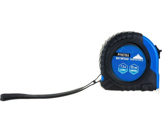 Рулетка vertextools магнитная 7,5х25 мм 3120-07 