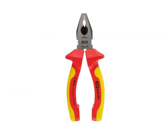 Диэлектрические пассатижи, 160 мм, 1000 В, CR-V, «ЭкспертЭлектрик» TDM SQ1010-0102 