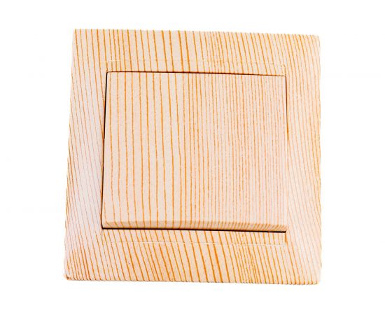 1-клавишный выключатель TDM 10А сосна Лама SQ1815-0301 