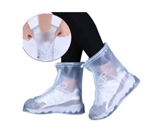 Защитные чехлы для обуви на замке ZDK белые, XXL 505XXL/white 