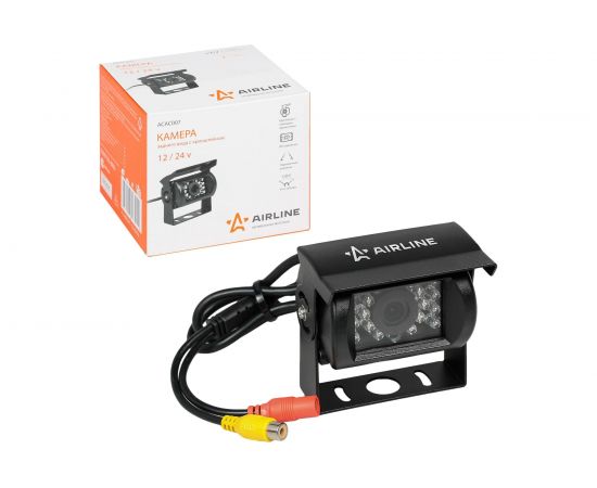 Камера заднего вида AIRLINE с кронштейном, 12/24 В ACAC007 – изображение 2