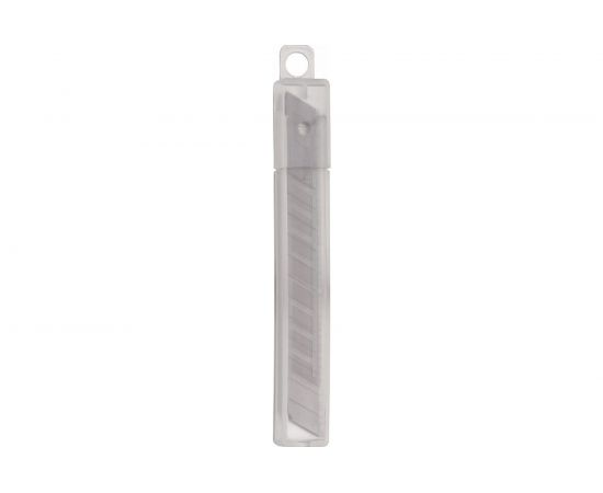 Лезвия для канцелярских ножей Hatber 9мм, 10 шт, в пластиковом боксе 060168 – изображение 2