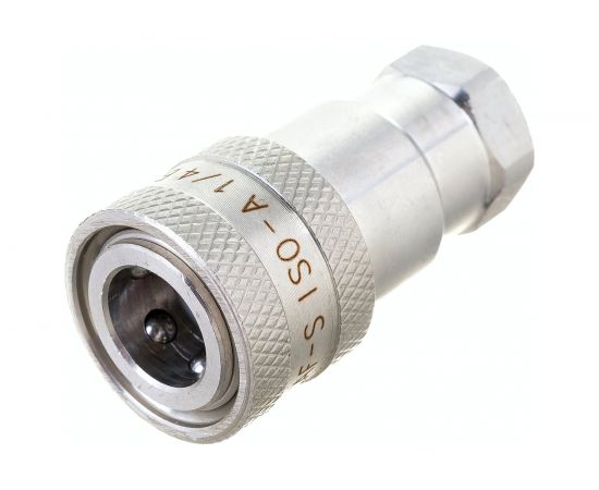 Соединение быстроразъемное серия А ISO 7241-A (1/4; розетка; нержавеющая сталь 304) TITAN LOCK TL2AF-S – изображение 2