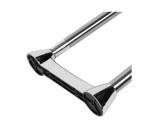 Карниз для ванной комнаты VIDAGE телескопический двойной, 125-225 см, сталь, цвет: хром 1305015 – изображение 2