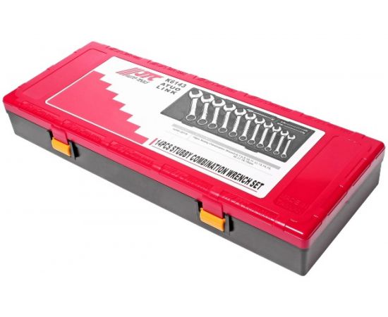 Набор комбинированных укороченных ключей 6-19мм в кейсе 14шт JTC-K6143 – изображение 3
