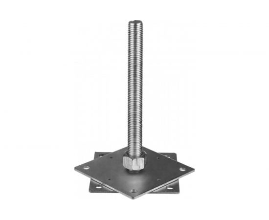 Регулировочная стойка ЗУБР Анкер 140х140х250мм х М24 310266-140 – изображение 3
