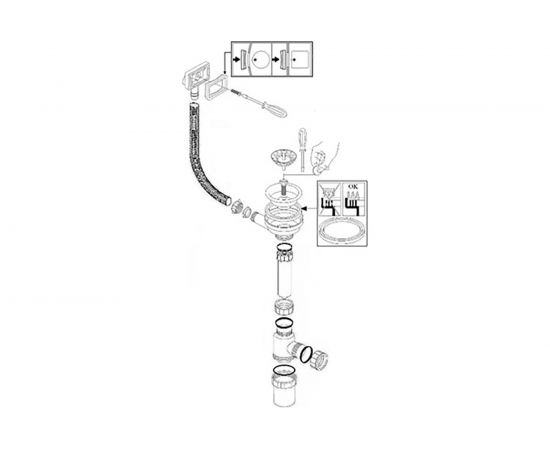 Комплект кухонная мойка из нержавеющей стали WISENT W35848/W302644/W405A/GER010 – изображение 31