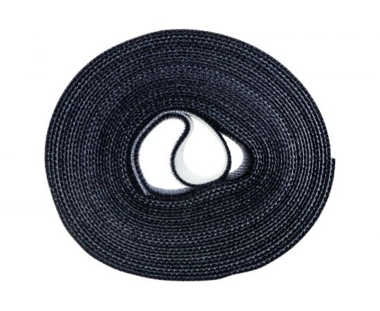 Стяжка-липучка NIKOMAX нарезаемая, в рулоне 5 м, ширина 25 мм, черная NMC-CTV05M-25-RL-BK – изображение 4