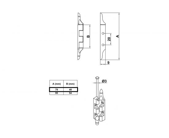 Мебельная Петля Amig (покрытие никель; универсальная) 18903 – изображение 4