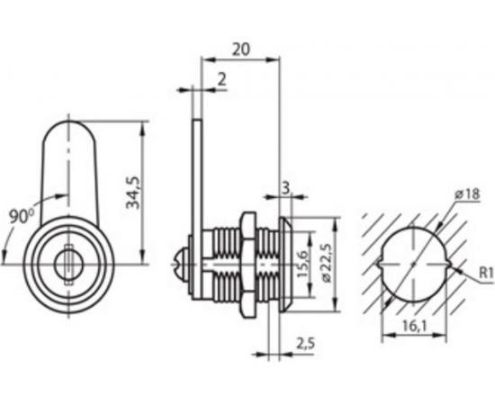 Замок TDM 18-20/40 с индивидуальным стикером для розницы SQ0825-0011 – изображение 5