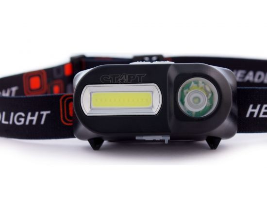 Налобный светодиодный фонарь СТАРТ с прочным износостойким корпусом LOE 501-C1 Black – изображение 6