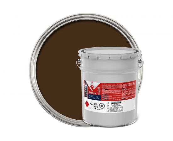 Эмаль ЯРОСЛАВСКИЕ КРАСКИ FAKTOR ПФ-115 коричневая, барабан 20 кг 214733 