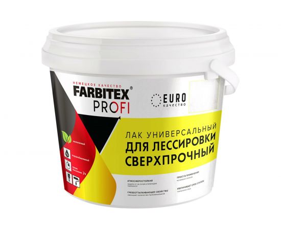 Универсальный лак для лессировки FARBITEX (сверхпрочный; 3 л) 4300008119 