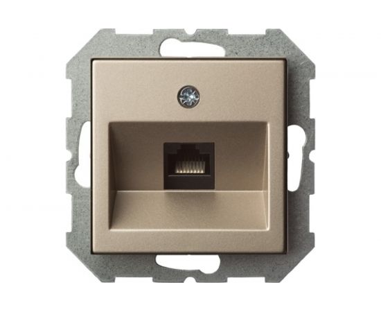 Розетка для интернета LIREGUS Эпсилон IKL-001-01 E/Ch шампань без рамки 28-316 
