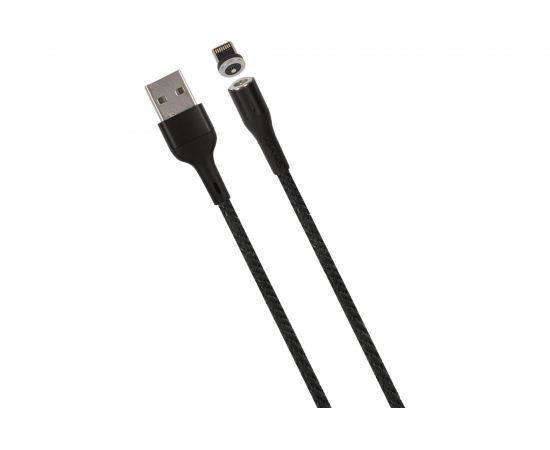 Дата-кабель USAMS SJ333 USB - Lightning, Магнитный кабель, черный SJ333USB01 УТ000020305 
